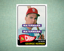 George Kernek St Louis Cardinals 1965 Style Custom Baseball Art Card