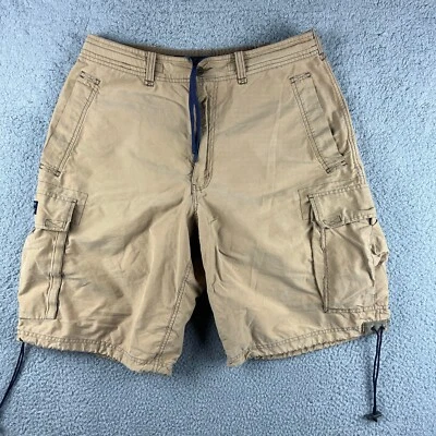 Abercrombie Fitch Cargo Shorts Mens Medium Beige Paratrooper Hiking Camping - Image 1 of 4