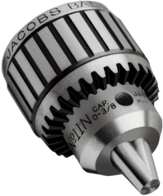 Jacobs 8-1/2N Ball Bearing Keyed Drill Chuck 1-9/16" Sleeve Dia. 2-13/32" Closed - Image 1 of 4