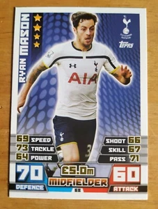 Ryan Mason Rookie Card 2014/15 Topps Match Attax Extra #68 - Picture 1 of 7