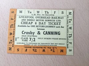 L, O, R, RAILWAY TICKET, (. Crosby & Canning, 6. Day ) - Picture 1 of 1