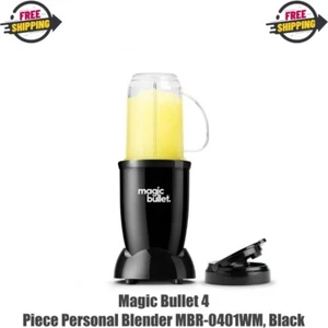 Magic Bullet 4 Piece Personal Blender MBR-0401WM, Black - Picture 1 of 11