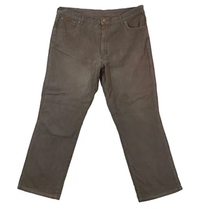 Wrangler Brown Denim Texas Stretch Jeans Men's Size Measures W39 L29 - Picture 1 of 20