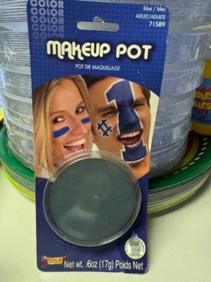 Forum Novelties 71589BC Makeup Pot 0.6oz Blue Halloween Face Paint Standard New! - Image 1 of 2