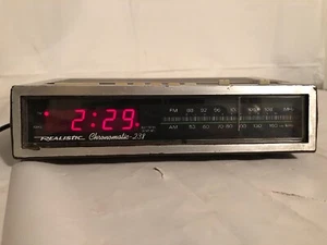 Vtg Realistic Chronomatic 238 Digital AM FM Alarm Clock Stereo Tested 12-1545 - Picture 1 of 6