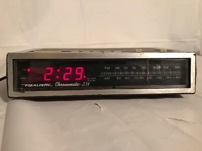 Vtg Realistic Chronomatic 238 Digital AM FM Alarm Clock Stereo Tested 12-1545 - Image 1 of 4