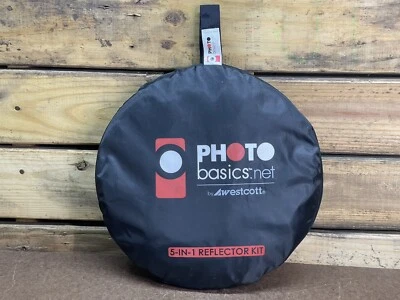 Photo Basics By Westcott 5-in-1 40” Round Reflector Kit Photography Reflector - Image 1 of 4