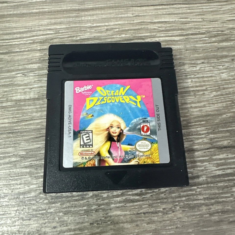 Game Boy Color Barbie Ocean Discovery Nintendo GBC Authentic - Image 1 of 4