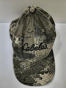 Cabelas Hat Cap Snap Back Camo Green Black Spell Out Dad Baseball Hunting Water - Picture 1 of 4