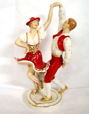 Royal Dux Czechoslovakia Folk Dancer Couple