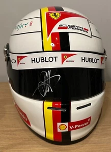 Sebastian Vettel (Germany) signed Ferrari 1:1 Helmet (Full size) Signed on Visor - Picture 1 of 21