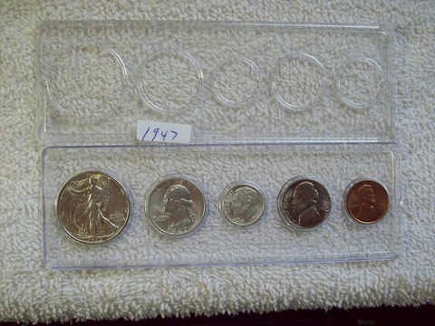 1947 UNCIRCULATED MINT SET PHILADELPHIA MINT Cover