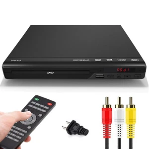 Reproductor de DVD, salida AV, reproductores de CD DVD sin regiones para TV, reproductor USB A0P3 - Imagen 1 de 12