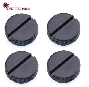 4 pièces raccord de prise d'arrêt profil bas G1/4" avec fente pour pièces pour refroidissement par eau pour PC - Photo 1/3