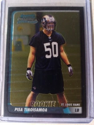 2003 Bowman Chrome Refractors #208 Pisa Tinoisamoa RC RAMS /500 (312) - Image 1 of 2