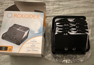 Rolodex Petite Mesh Card File Holder Address Phone 125 Cards In Box  - Image 1 of 4
