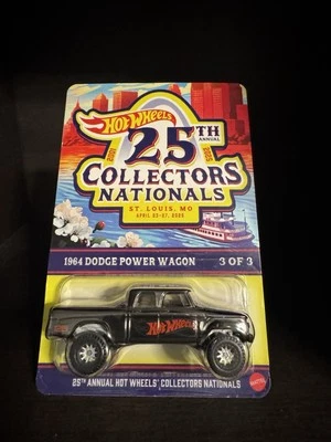 Hot Wheels 2025 St. Louis Nationals 64 Dodge Power Wagon #1036/4000 - Imagem 1 de 2