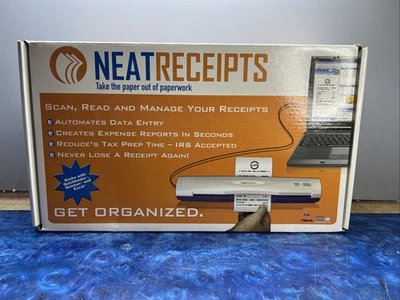 Vintage PC OG NeatReceipts Scanner NOS 2005 New In Box - Image 1 of 4