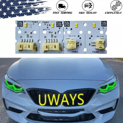 PLACAS LED DRL OJOS DE ÁNGEL VERDES PARA BMW F87 F22 F23 LCI M2 SERIE 2 2018-2021 Foto 1 de 2
