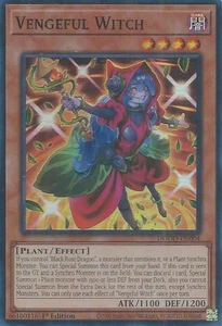 1X NM Vengeful Witch - DOOD-EN004 - Super Rare 1st Edition - Picture 1 of 1