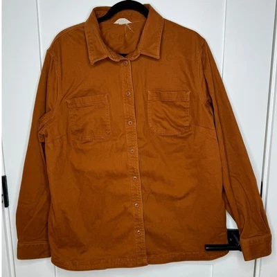 Camisa Duluth Azul Ridege Moleskin Elastizada Con Botones Manga Larga Naranja Talla XL Foto 1 de 4