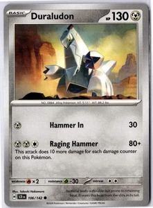 Duraludon 106/142 Regular Common - SV07: Stellar Crown - Pokemon TCG Card NM - Imagen 1 de 2