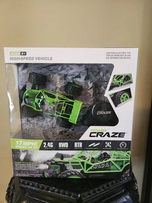 Mini coche de radiocontrol Power Craze de alta velocidad con controlador 17 MPH patrón Soul Desert Foto 1 de 4