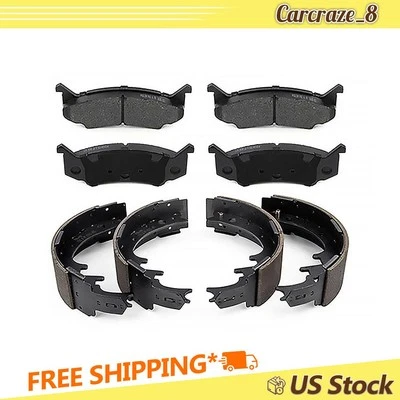 Front Rear Brake Pad Drum Shoe for Dodge D150 3.7L 1977 1979-1983 1985-1987 - Image 1 of 4