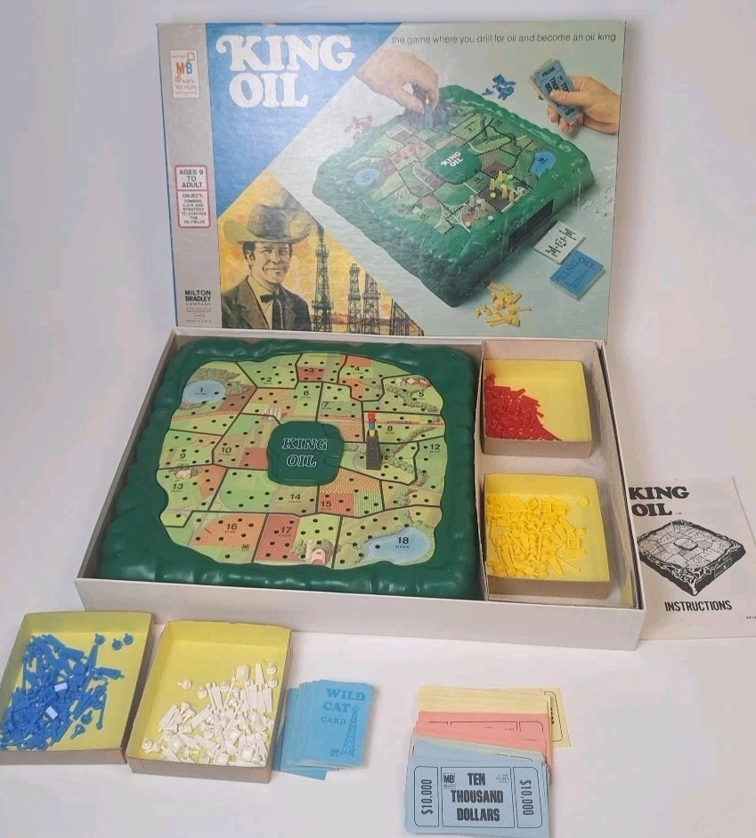 1974 King Oil Board Game by Milton Bradley Complete! FREE SHIPPING - Image 1 of 4