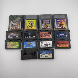 Gameboy Advance and Color Game Lot Bundle Metroid Fusion Bionic Commando Working - Picture 1 of 9