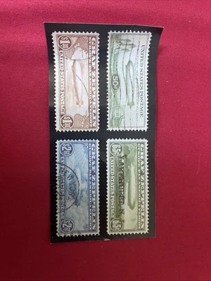 1930 Graf Zeppelin Stamps  - Image 1 of 4