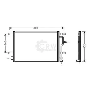 Condensador De Aire Acondicionado Klimakondensator Para Audi A4 Avant 8E2 B6 8E5 - Imagen 1 de 1