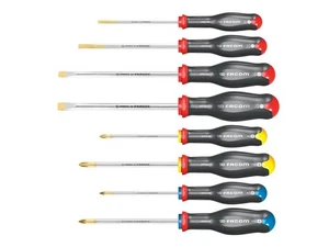  Facom Protwist Screwdriver Set 8 Piece Slotted Phillips & Pozidriv FCMATJ8PB - Picture 1 of 1