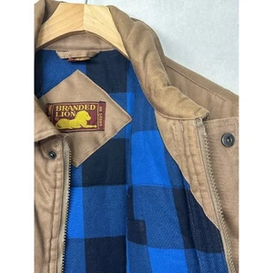 Marken Löwe Herren Utility Weste braun kariert gefüttert Arbeitskleidung Outdoor Gr. XL - Bild 1 von 7