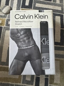 Calvin Klein Boxer Briefs Stretch 3 Pack Size Large 36-38” Underwear Microfiber - Picture 1 of 11