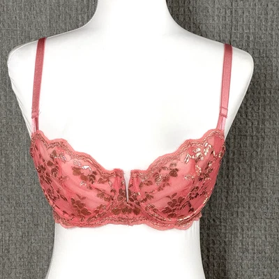 Sujetador Victorias Secret Dream Angels 34D Balconette Push sin relleno oro rosa* Foto 1 de 4