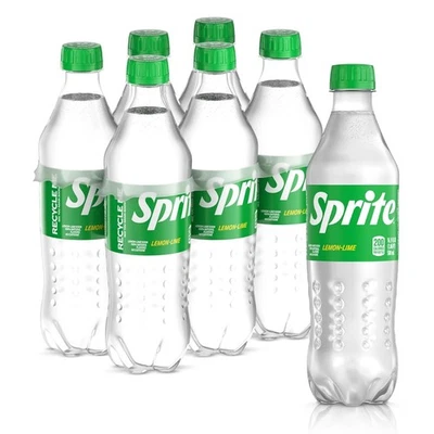 Sprite Lemon Lime Soda Pop, 16.9 fl oz, 6 Pack Bottles - Image 1 of 4