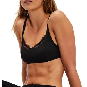 Free People Bralette intimamente ben viaggiata 🖤 | Taglia M | Nuova con etichette ✨ Bordo in pizzo - Foto 1 di 7