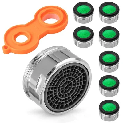 Wasserhahn Strahlregler 8x M 24 Wassersparer Siebeinsatz Kupfer mit ABS-Filter - Bild 1 von 4