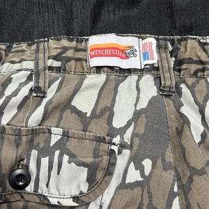 Winchester Trebark Camo Vintage Pants sz LG Cargo Hunting Pants Made In USA WOW! - Picture 1 of 12