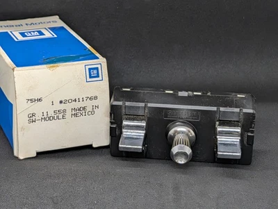 НОВЫЙ ИЗ СТАРЫХ ЗАПАСОВ 1983 1984 1985 CHEVROLET CAPRICESIX ПУТЬ ПЕРЕКЛЮЧАТЕЛЬ ПИТАНИЯ СИДЕНЬЯ 20411768 - Изображение 1 из 4