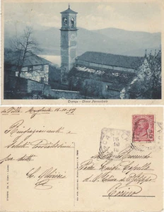 Cartolina d'epoca - TRAREGO - VERBANIA - CHIESA PARROC. - Imagen 1 de 1