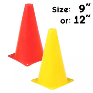 Training Markers - Soccer Rugby Fitness Witches Hat Cones - Morgan Sports - Picture 1 of 1
