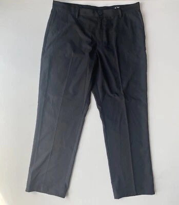 Adidas ClimaLite Golf 3 Stripe Men's Black Pants Size 38 (measures 40x33) - Image 1 of 4