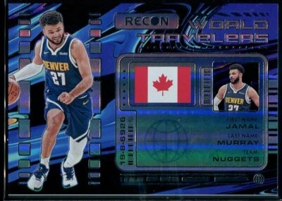 2023-24 Panini Recon - World Travelers #8 Jamal Murray Denver Nuggets - Image 1 of 3
