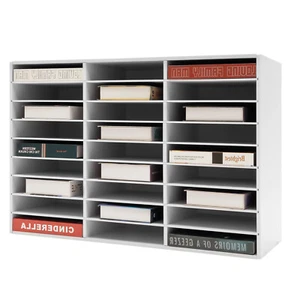 Literatur Organizer für Klassenzimmer Schreibtisch Datei Sortierer Briefkasten Aufbewahrung für Büro - Bild 1 von 18