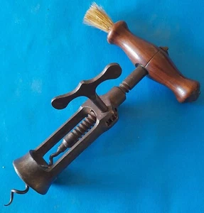Antique British Rack & Pinion Corkscrew with unusual side winder - Picture 1 of 2