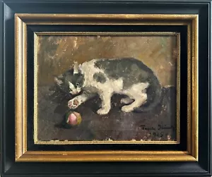 Frode Kierulf , "Spielendes Kätzchen", 1916, Kunstmuseum Bornholm - Bild 1 von 5