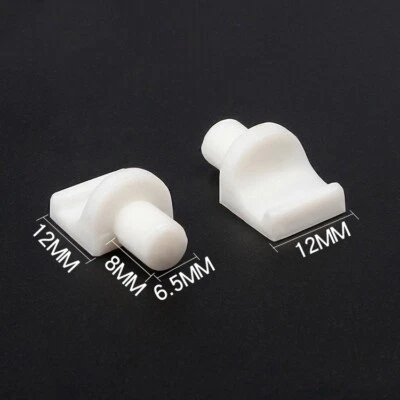 Picchetti di Supporto per Scaffale 6,5 mm, 100 pezzi perni per Scaffali Armadio,Bianco - Immagine 1 di 4