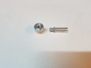 8 mm Aluminium Radiator Overflow Stub/Pipe and Aluminium Boss - Picture 1 of 3